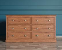 Комод Этажерка Комод "Palermo natural" с шестью ящиками арт PL1052OAK арт. PL1052OAK