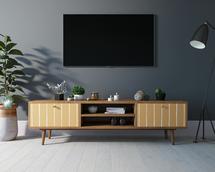 Комод Этажерка Комод "Berber" с нишей низкий под TV принт 43 арт BB49/Print_43 арт. BB49/Print_43