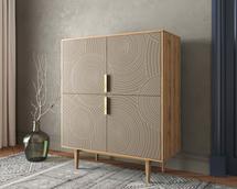 Комод Этажерка Большой комод с четырьмя дверками "Line" R19/beige арт. R19/beige