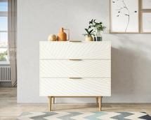 Комод Этажерка Комод с тремя ящиками "Line" LN12/GR1/beige арт. LN12/GR1/beige