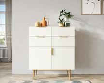 Комод Этажерка Большой комод с четырьмя ящиками и дверками "Line" LN17/GR1/beige арт. LN17/GR1/beige