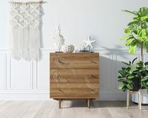 Комод Этажерка Комод "Boho" 3 ящика с растением арт BH04 арт. BH04