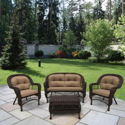 Комплект Афина Плетеный комплект для отдыха LV-520BB Вrown/Beige арт. LV-520BB Brown/Beige