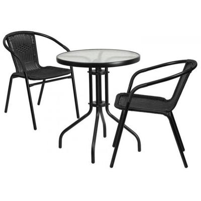 Комплект Афина Комплект мебели Асоль LRC03/LRT02-D60 Black (2+1) арт. LRC03/LRT02-D60 Black (2+1)