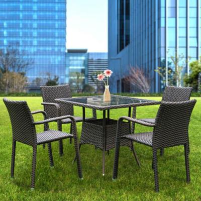 Комплект Афина Комплект мебели  AFM-4030A Brown (4+1) арт. AFM-4030A Brown 4pcs