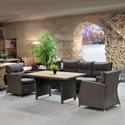 Комплект Афина Комплект плетеной мебели AFM-308G Brown/Grey арт. AFM-308G Brown-Grey