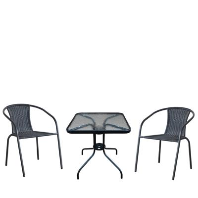 Комплект Афина Комплект мебели Асоль LRC03/LRT03-60x60 Black (2+1) арт. LRC03/LRT03-60x60 Black (2+1)