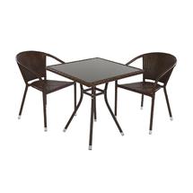 Комплект ЭкоДизайн Комплект кофейный CAFÉ (стол и 2 стула) арт. ZN-160913