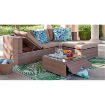 Комплект ЭкоДизайн Комплект для отдыха (стол, угловой диван с механизмом), 210416 арт. ZN-160783