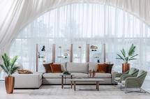 Комплект Garda Decor Комплект мебели №6 диван MANCHESTER угловой с  механизмом арт. ZN-134605
