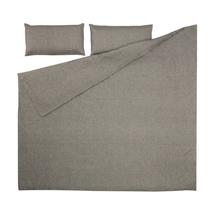 Комплект La Forma (ех Julia Grup) Eglant duvet cover, sheet &amp; pillowcase set in grey GOTS cotton and linen 150 x 190 cm арт. 111587