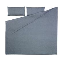 Комплект La Forma (ех Julia Grup) Eglant duvet cover, sheet &amp; pillowcase set in blue GOTS cotton and linen 145 x 190 cm арт. 108860