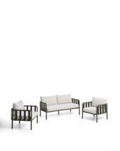 Комплект La Forma (ех Julia Grup) Комплект уличной мебели Omala из зеленого алюминия и веревки арт. 482313