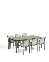 Комплект La Forma (ех Julia Grup) Комплект садовой мебели Brela стол и 6 стульев Luri из зеленого алюминия арт. 483211
