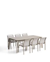 Комплект La Forma (ех Julia Grup) Комплект садовой мебели Brela стол и 6 стульев Luri из бежевого алюминия арт. 483209