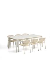 Комплект La Forma (ех Julia Grup) Комплект садовой мебели Brela стол и 6 стульев Livadia из алюминия цвета экрю арт. 483219