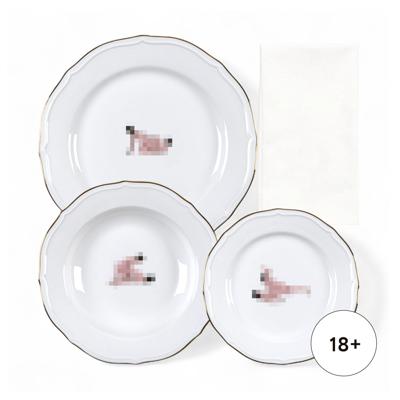 Комплект Seletti Тарелка Seikantai5271 INCLINED Set of 3 арт. 09845