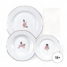 Комплект Seletti Тарелка Seikantai5271 GATHERED Set of 3 арт. 09848