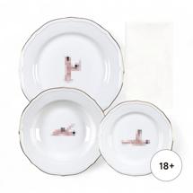 Комплект Seletti Тарелка Seikantai5271 ELONGATED Set of 3 арт. 09846