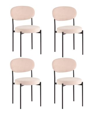 Комплект Stool Group Стул Бриф DD велюр бежевый 4 шт. арт. УТ000041538
