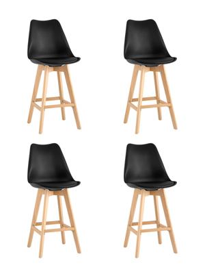 Комплект Stool Group Стул барный FRANKFURT черный 4 шт арт. УТ000038334