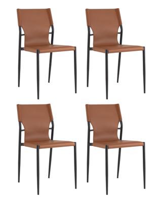 Комплект Stool Group Стул обеденный West коричневый 4 шт. арт. УТ000041158
