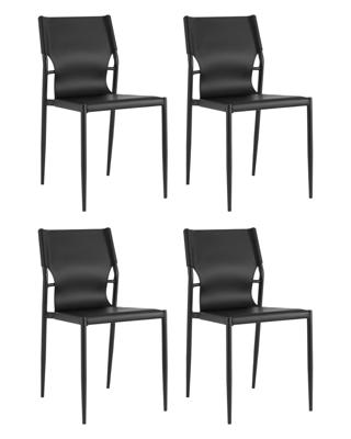 Комплект Stool Group Стул обеденный West черный 4 шт. арт. УТ000041160