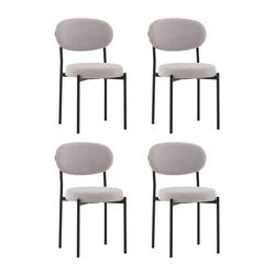Комплект Stool Group Стул Бриф DD букле светло-серый 4 шт. арт. УТ000041545