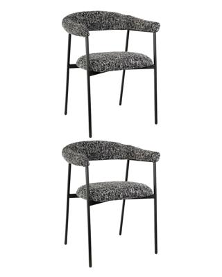 Комплект Stool Group Стул обеденный Toko черно-белый 2 шт. арт. УТ000042050