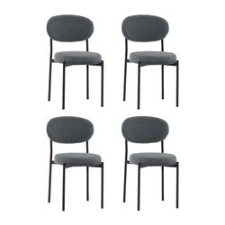 Комплект Stool Group Стул Бриф DD букле темно-серый 4 шт. арт. УТ000041546