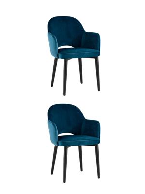 Комплект Stool Group Стул Венера велюр сине-зеленый 2 шт арт. УТ000038667