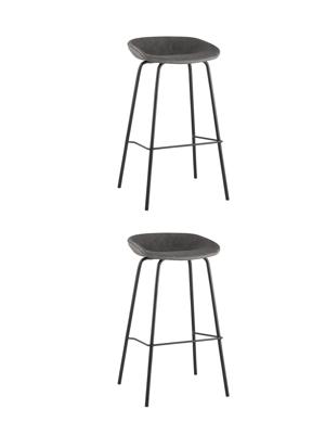 Комплект Stool Group Стул барный Beetle Lite PU серый 2 шт арт. УТ000038317