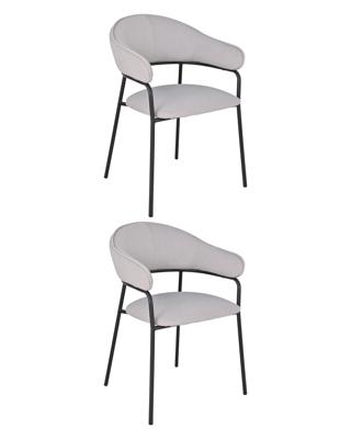 Комплект Stool Group Стул обеденный Leya светло-серый 2 шт. арт. УТ000042046