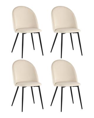 Комплект Stool Group Стул Lilly велюр бежевый 4 шт. арт. УТ000040712