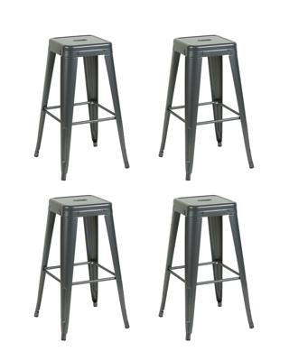 Комплект Stool Group Стул барный TOLIX серебристый матовый KD 4 шт. арт. УТ000042400