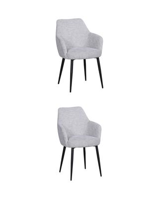 Комплект Stool Group Стул обеденный Katys светло-серый рогожка 2 шт. арт. УТ000042537