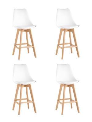 Комплект Stool Group Стул барный FRANKFURT белый 4 шт арт. УТ000038332