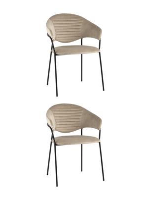 Комплект Stool Group Стул Алексис велюр капучино 2 шт арт. УТ000037746