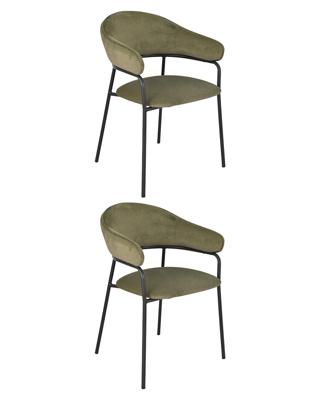 Комплект Stool Group Стул обеденный Leya зеленый 2 шт. арт. УТ000042045