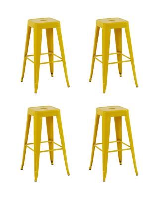 Комплект Stool Group Стул барный TOLIX желтый глянцевый KD 4 шт. арт. УТ000042401