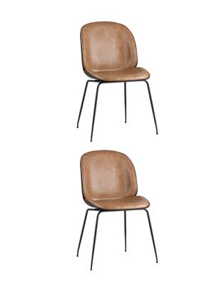 Комплект Stool Group Стул Beetle PU бежевый 2 шт арт. УТ000037558