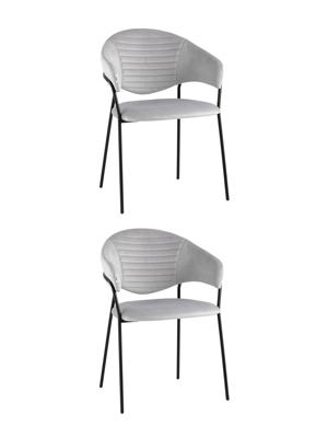 Комплект Stool Group Стул Алексис велюр серый 2 шт арт. УТ000037752