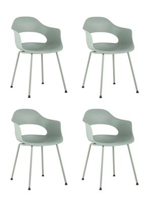 Комплект Stool Group Стул Lady пластик серо-зеленый 4 шт. арт. УТ000037273