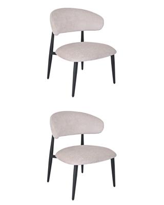 Комплект Stool Group Кресло лаунж Ayla серый 2 шт. арт. УТ000042037