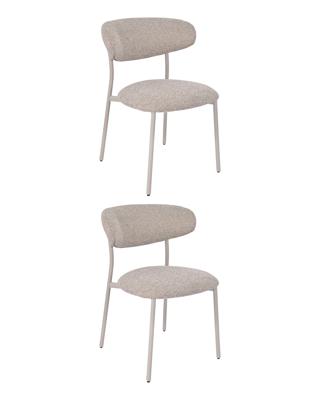 Комплект Stool Group Стул обеденный Ayla бежево-зеленый кремовые ножки 2 шт. арт. УТ000042040