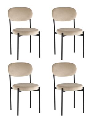 Комплект Stool Group Стул Бриф NEW велюр бежевый 4 шт арт. УТ000037763
