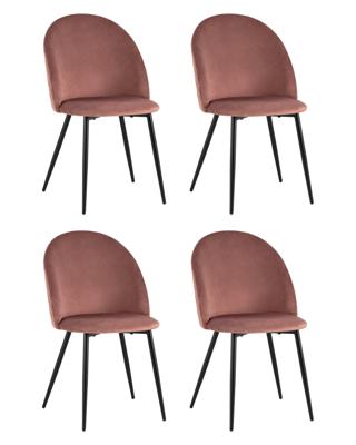 Комплект Stool Group Стул Lilly велюр пыльно-розовый 4 шт. арт. УТ000040713