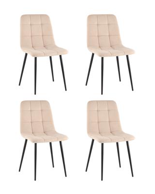 Комплект Stool Group Стул Одди Original велюр бежевый 4 шт. арт. УТ000042313