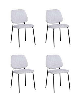 Комплект Stool Group Стул обеденный Patrys светло-серый шенилл 4 шт. арт. УТ000042527