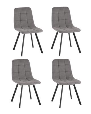 Комплект Stool Group Стул Одди Original Square велюр серый (набор 4 шт) арт. УТ000042521